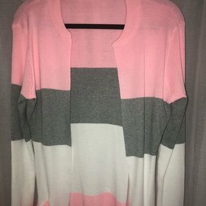 Color blocking cardigan